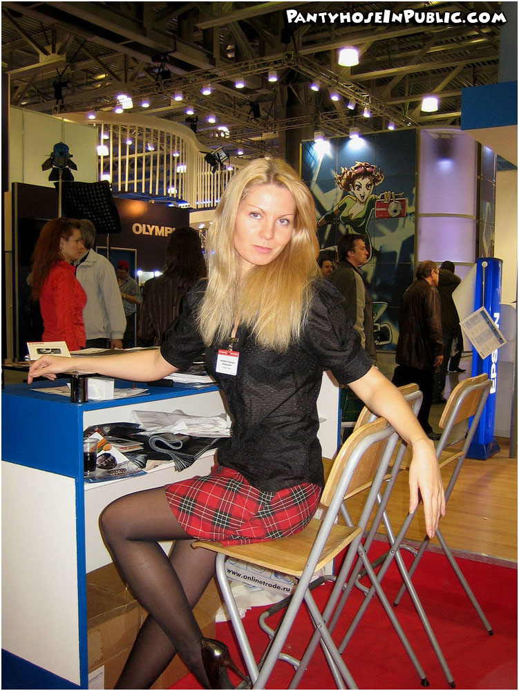 Pantyhose at exhibitions and trade shows